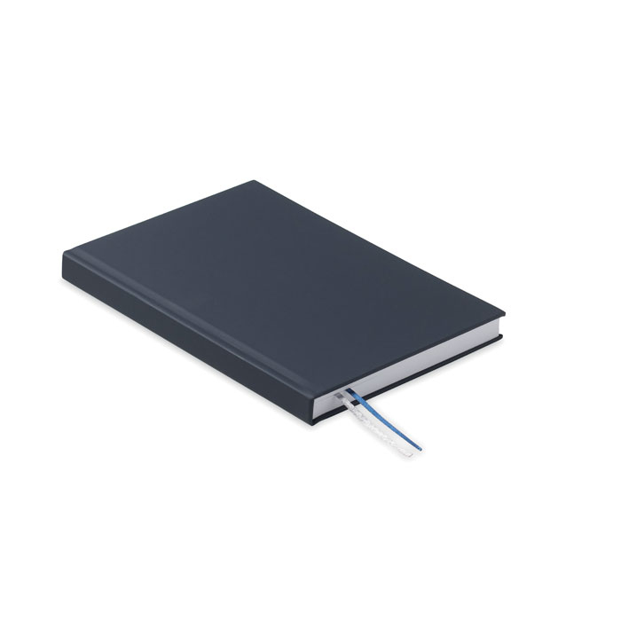 Carnet A5 rigide en papier recyclé personnalisé Journu Bleu marine